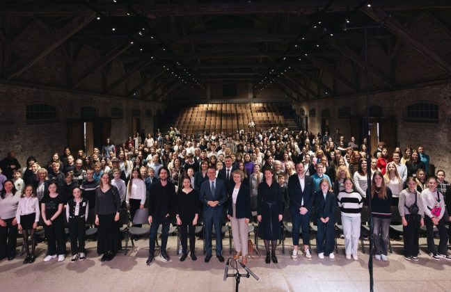 AT LNSO’S DRESS REHEARSAL – THE PRESIDENT OF LATVIA AND MUSIC SCHOOL STUDENTS FROM ACROSS THE COUNTRY
