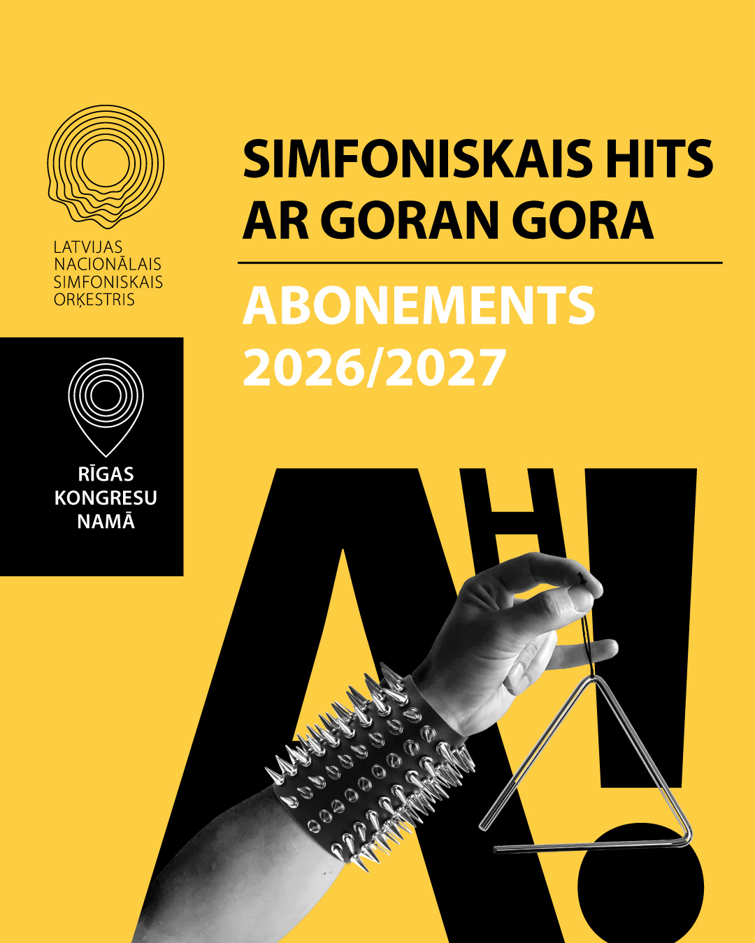 SIMFONISKAIS HITS AR GORAN GORA. ABONEMENTS 2026/2027 | 12.00